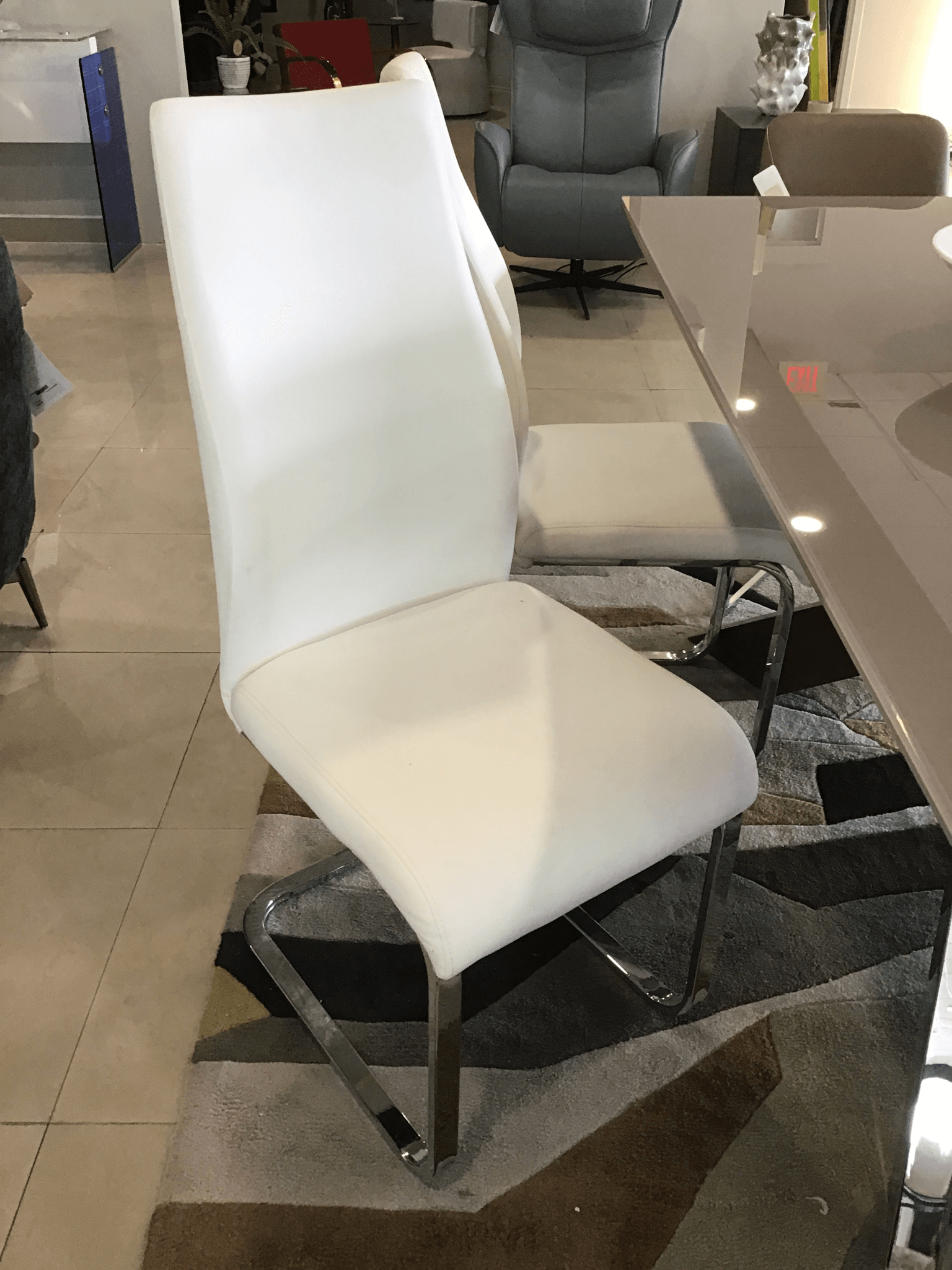 As is white dining chair - Euro Living Furniture